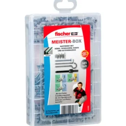 Fischer Meister-Box mit GK + Schrauben + Haken (100 Teile) - 513892