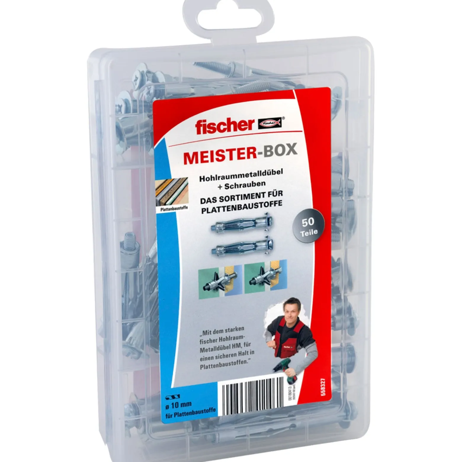 Fischer Meister-Box mit HM + Schrauben (50 Teile) - 558327