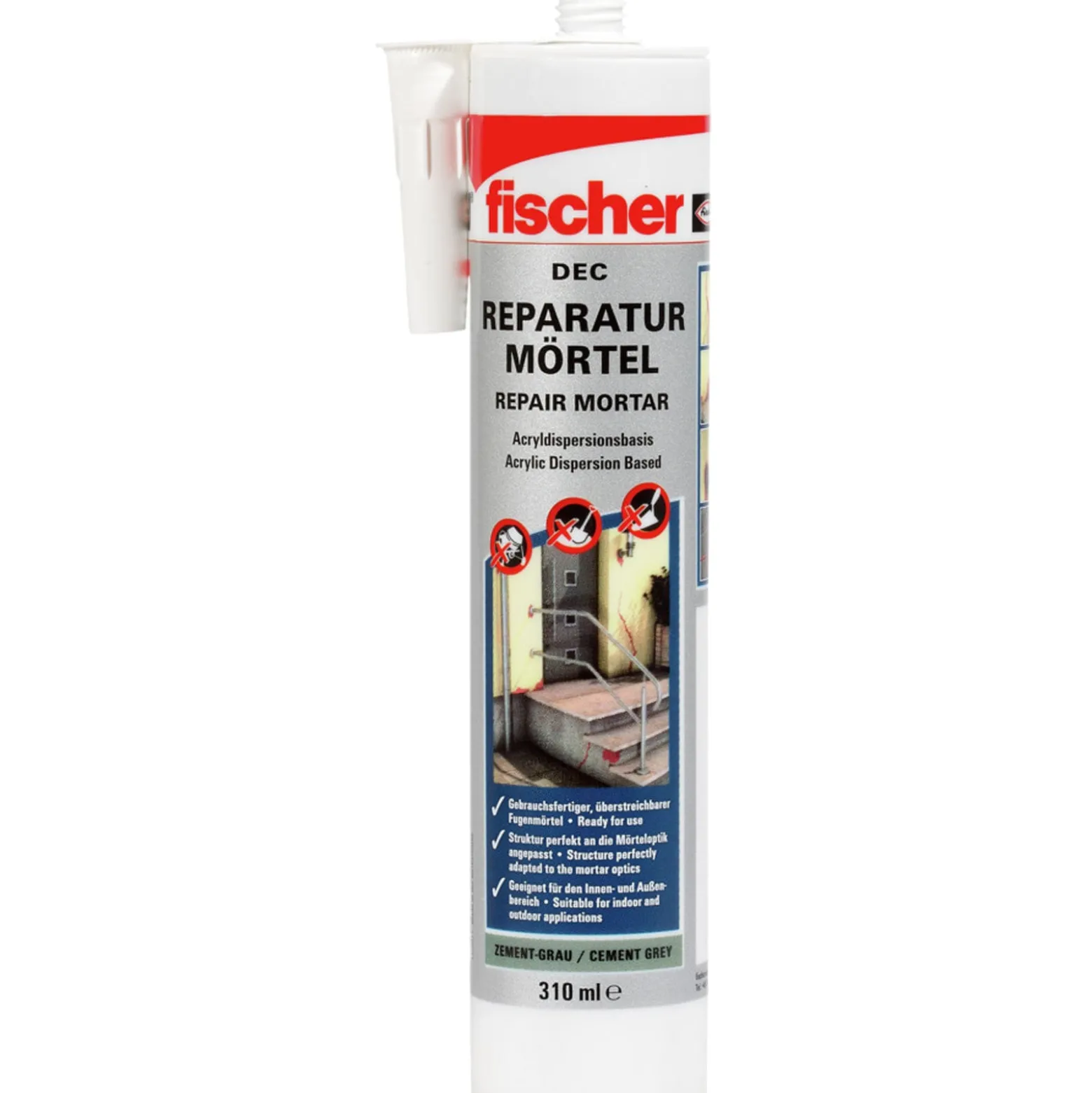 Fischer Reparaturmörtel DEC ZEG zementgrau - 534474