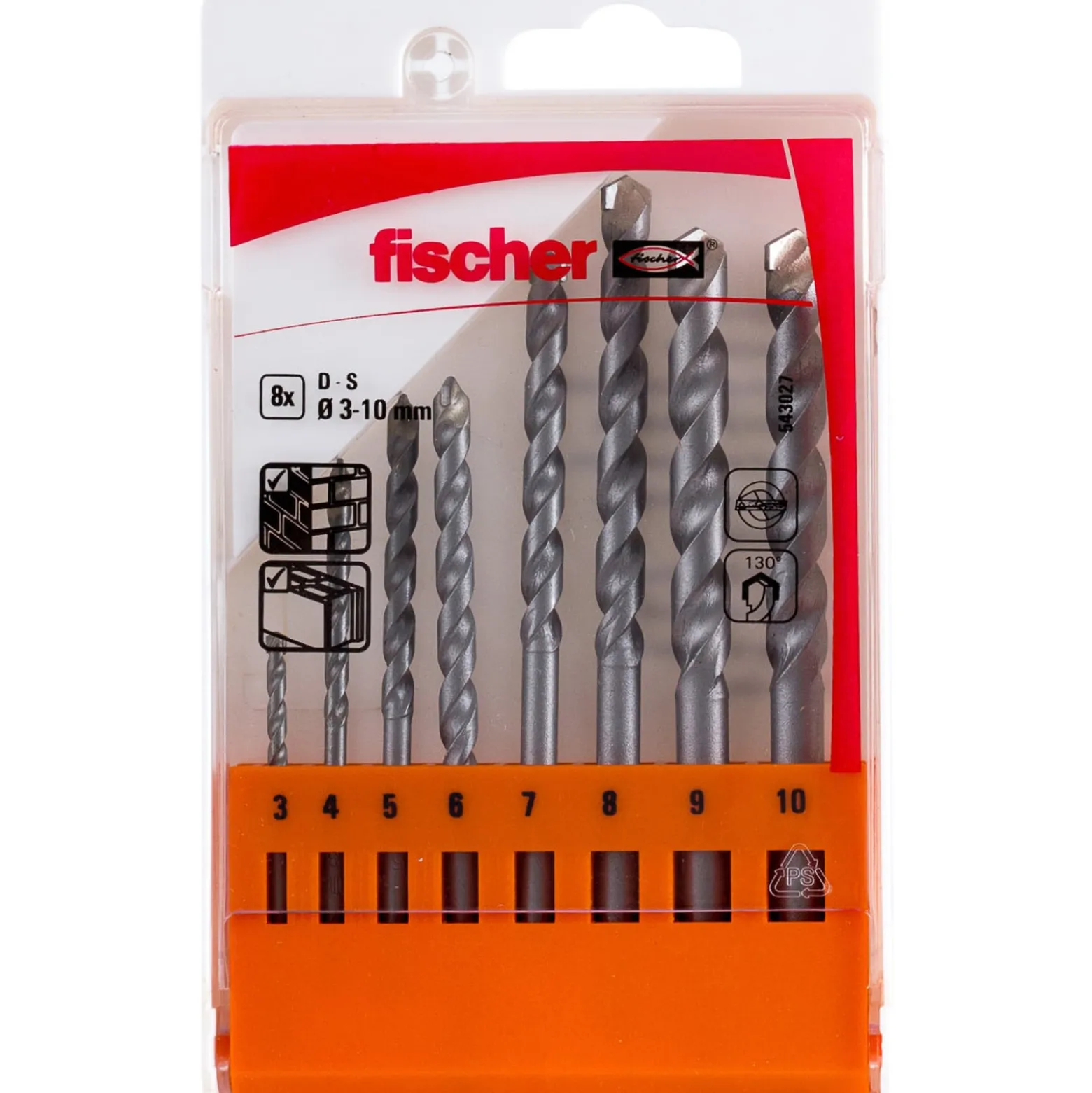 Fischer Steinbohrer D-S Set 3-10mm 8tlg. - 543027