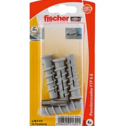 Fischer 4x Gasbetondübel GB GREEN 8 - 524842