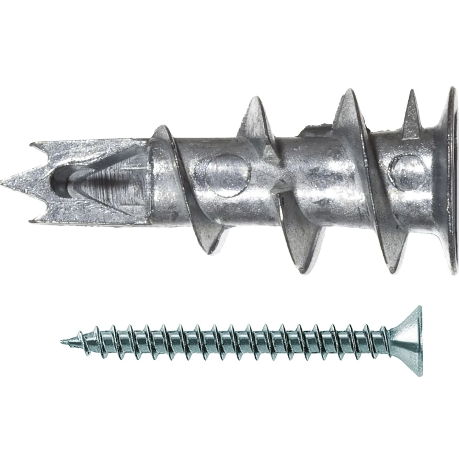 Fischer 100x Gipskartondübel Metall GKM 27 mit Schraube - 40434