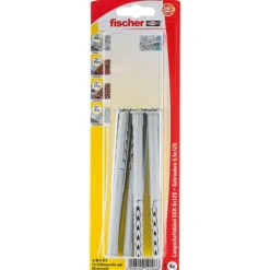 Fischer 4x Langschaftdübel SXR 8x120 Z Senkkopfschraube (PZ) - 52206