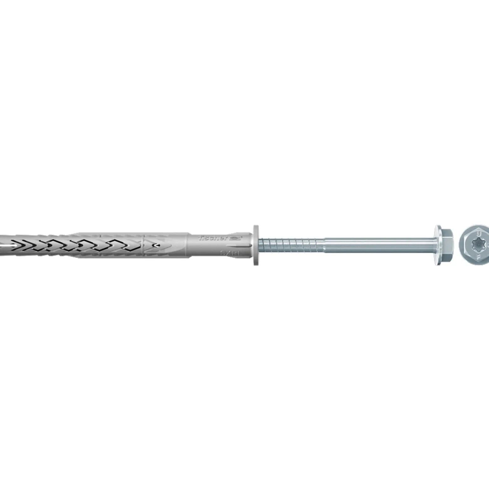 Fischer 50x Langschaftdübel SXRL 8 x 60 mm FUS Sechskantschraube mit U-Scheibe - 540127