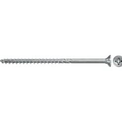 Fischer 30x Power-Fast II FPF II CZP 6 x 50mm BC Senkkopf mit Kreuzschlitz PZ3 Teilgewinde galvanisch verzinkt blau passiviert - 670518