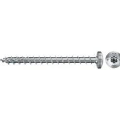 Fischer 50x Power-Fast II FPF II PTF 6 x 50mm BC an Head mit Innenstern TX Vollgewinde galvanisch verzinkt blau passiviert - 670531