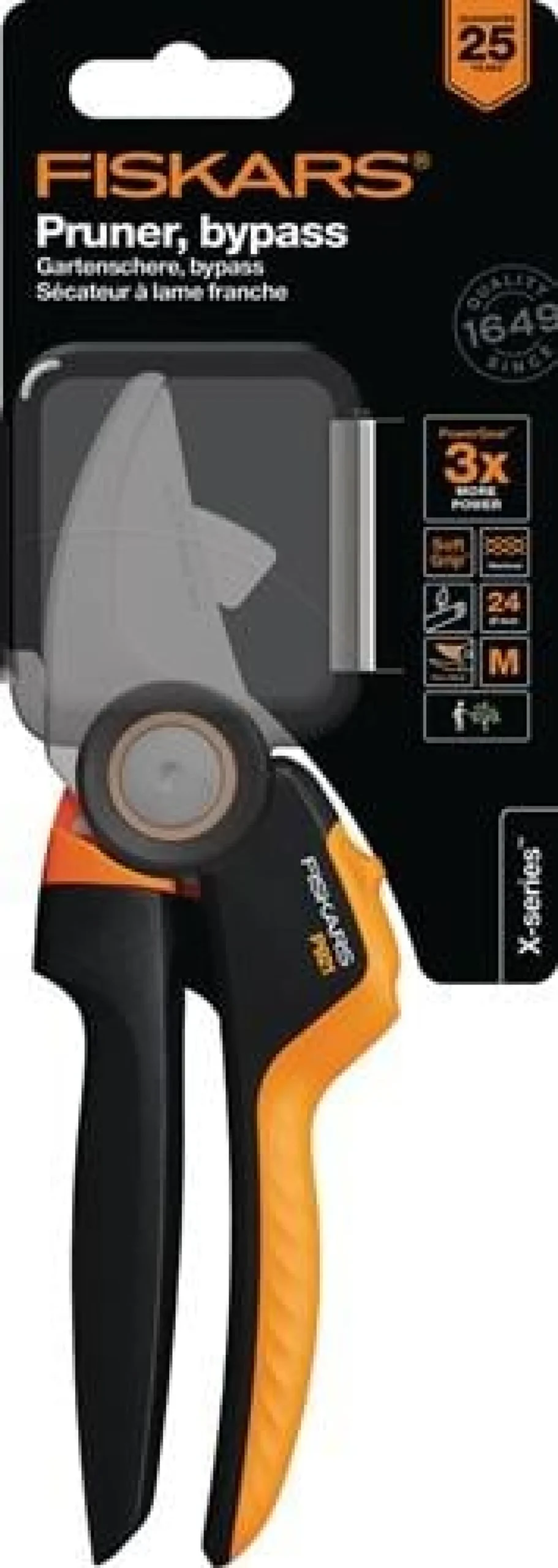 FISKARS Gartenschere Bypass Gesamtlänge 275 mm Schneidleistung 24 mm - 1057173
