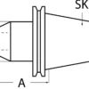 Flächenspannfutter DIN 69871AD/B Weldon Spann-D.16mm SK40 A.-L.63mm TECWERK