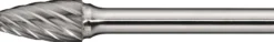 Frässtift RBF INOX D.10mm Kopf-L.20mm Schaft-D.6mm HM Verz.Normal,fein TECWERK