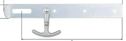 GAH Alberts Überfalle L.250x30mm B.30mm STA galv.gelb verz.m.Hak - 316389