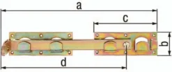 GAH Alberts Doppeltorüberwurf L/R verwendbar 423x70x180x333mm Loch-Ø5mm 12 - 210625