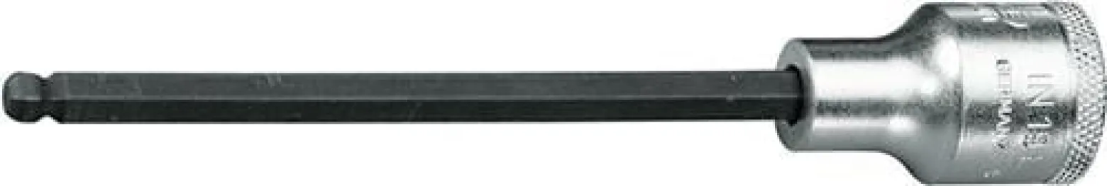 Gedore Steckschlüsseleinsatz IN 19 LK 1/2″ Innen-6-kant Kugelkopf SW 6 mm - 6162810
