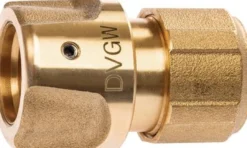 GEKA Schlauchstück plus-Stecksystem KTW Messing Schlauchgröße 19 mm - 46.1814.9