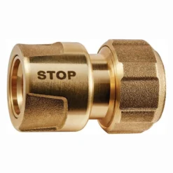 GEKA Schlauchstück plus-Stecksystem KTW Messing Schlauchgröße 19 mm - 46.1814.9