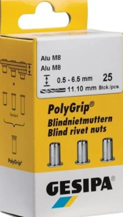 GESIPA Blindnietmutter PolyGrip® Nietschaft d x l 7 x 13,5 mm M5 - 1464843