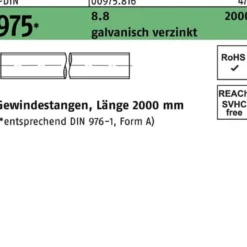 Gewindestange DIN 975 M30x 2000mm 8.8 galv.verz. 1 Stück