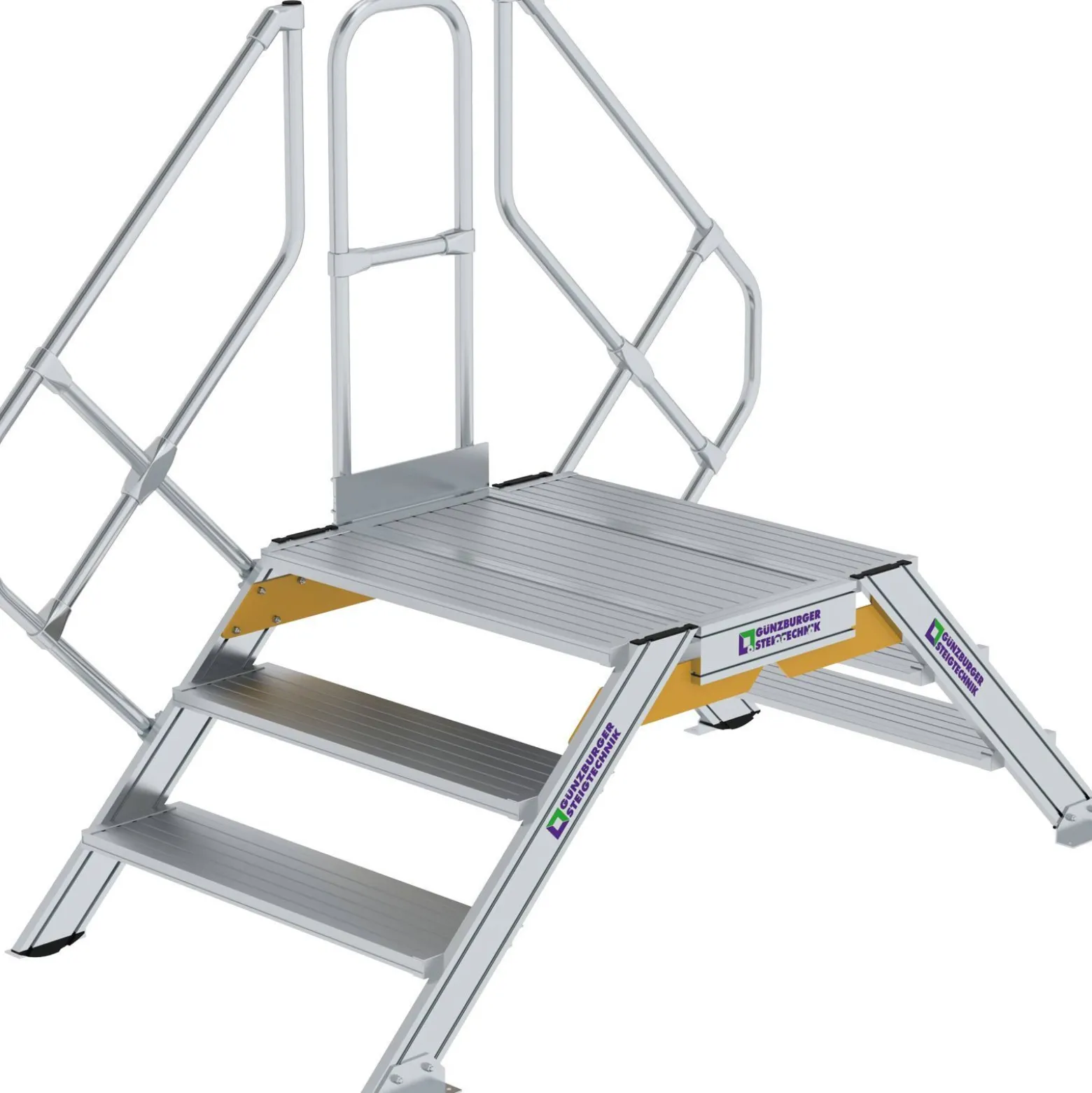 Günzburger Steigtechnik Überstieg 45° Stufenbreite 1.000 mm 3 Stufen - 600953