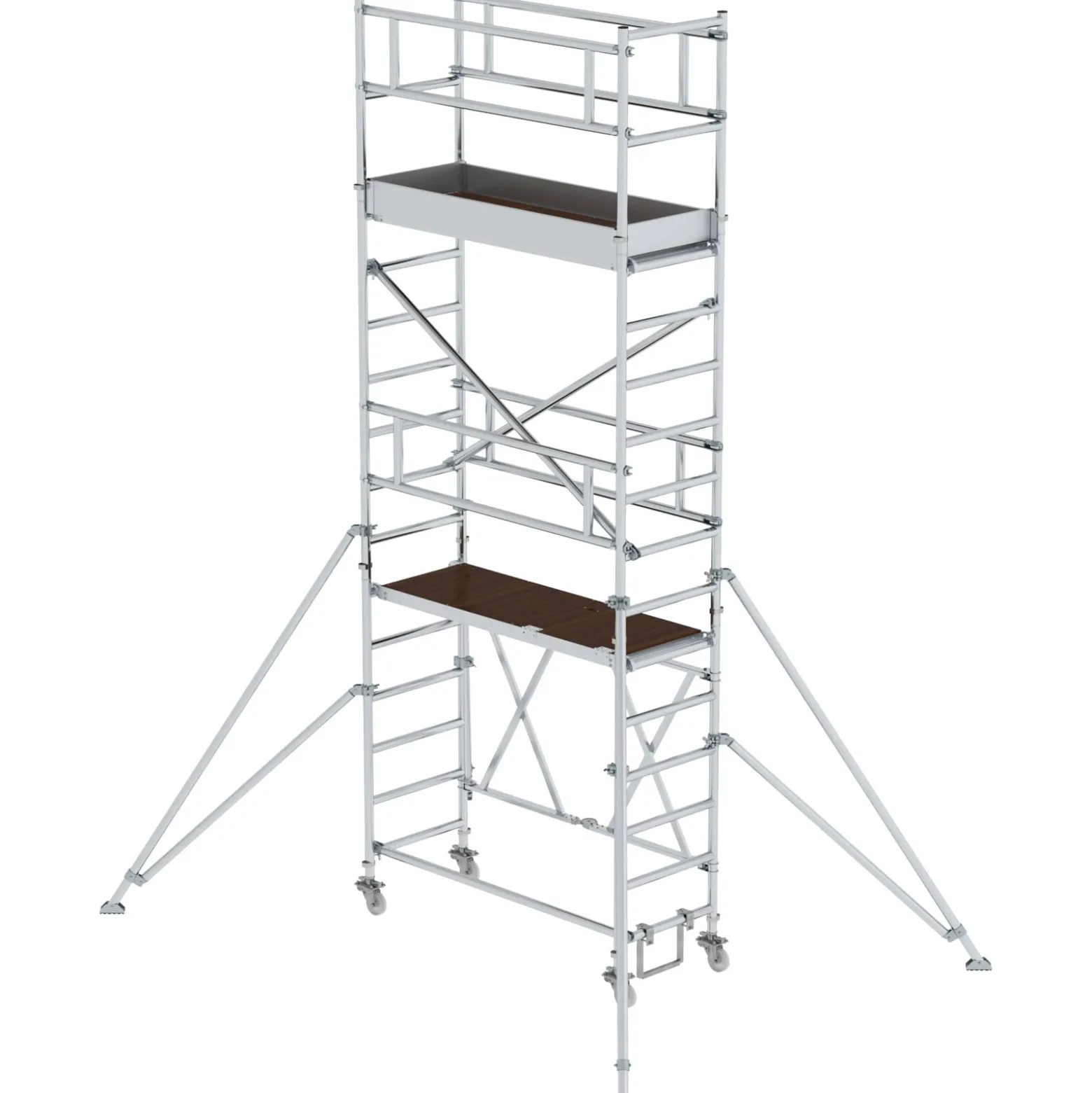 Günzburger Steigtechnik Klappgerüst 0,75 x 1,8 m mit Ausleger Plattformhöhe 3,8 m - 115139