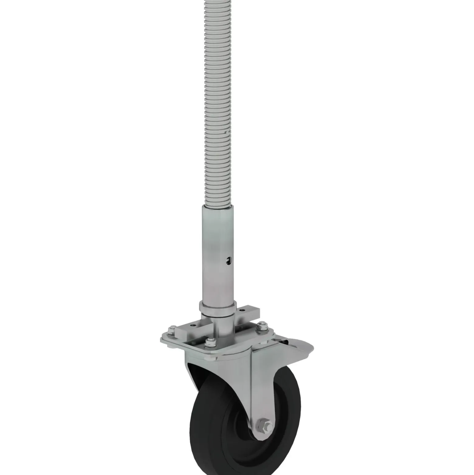 Günzburger Steigtechnik Lenkrolle Ø 200 mit Spindel Schwarz elektrisch leitfähig - 027921