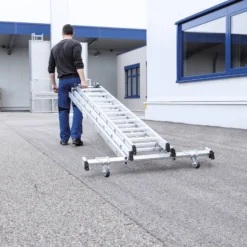 Günzburger Steigtechnik Nachrüstsatz 2x "roll-bar" für Nachrüst-Traverse aus Aluminium oder GFK - 019635