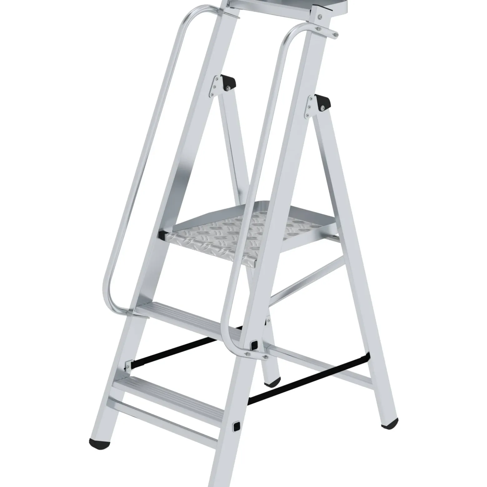 Günzburger Steigtechnik Plattformleiter steckbar mit 2 Handläufen - 052083