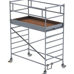 Günzburger Steigtechnik Rollgerüst 1,35 x 2,45 m mit Doppel-Plattform Plattformhöhe 2,35 m - 174235
