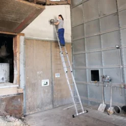 Günzburger Steigtechnik Sprossen-Schiebeleiter 2tlg. ohne Traverse 2 x 6 Sprossen - 020206