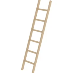 Günzburger Steigtechnik Sprossen-Anlegeleiter Holz ohne Traverse 6 Sprossen - 033106