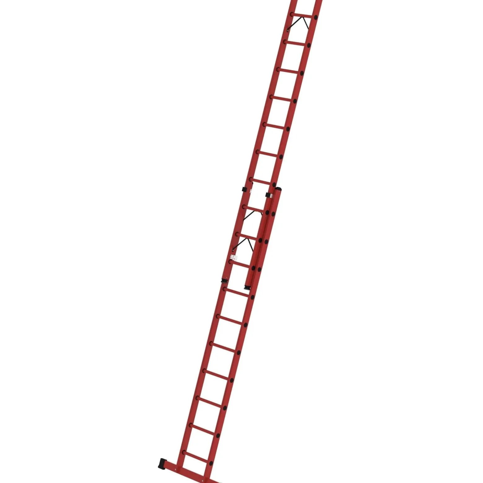 Günzburger Steigtechnik Sprossen-Schiebeleiter 2tlg. GFK mit Standard-Traverse 2 x 10 Sprossen - 036610
