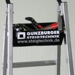 Günzburger Steigtechnik Sprossen-Stehleiter Holz 2 x 4 Sprossen - 033208