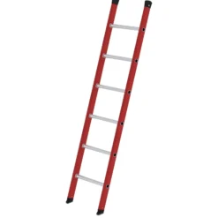 Günzburger Steigtechnik Sprossen-Anlegeleiter GFK/Alu ohne Traverse 6 Sprossen - 035006