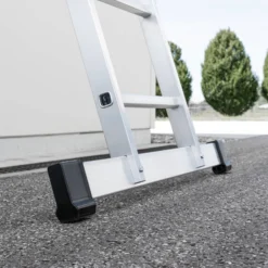 Günzburger Steigtechnik Sprossen-Schiebeleiter 2tlg. mit nivello-Traverse 2 x 6 Sprossen - 020406
