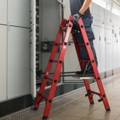 Günzburger Steigtechnik Sprossen-Stehleiter GFK 2 x 8 Sprossen - 036408
