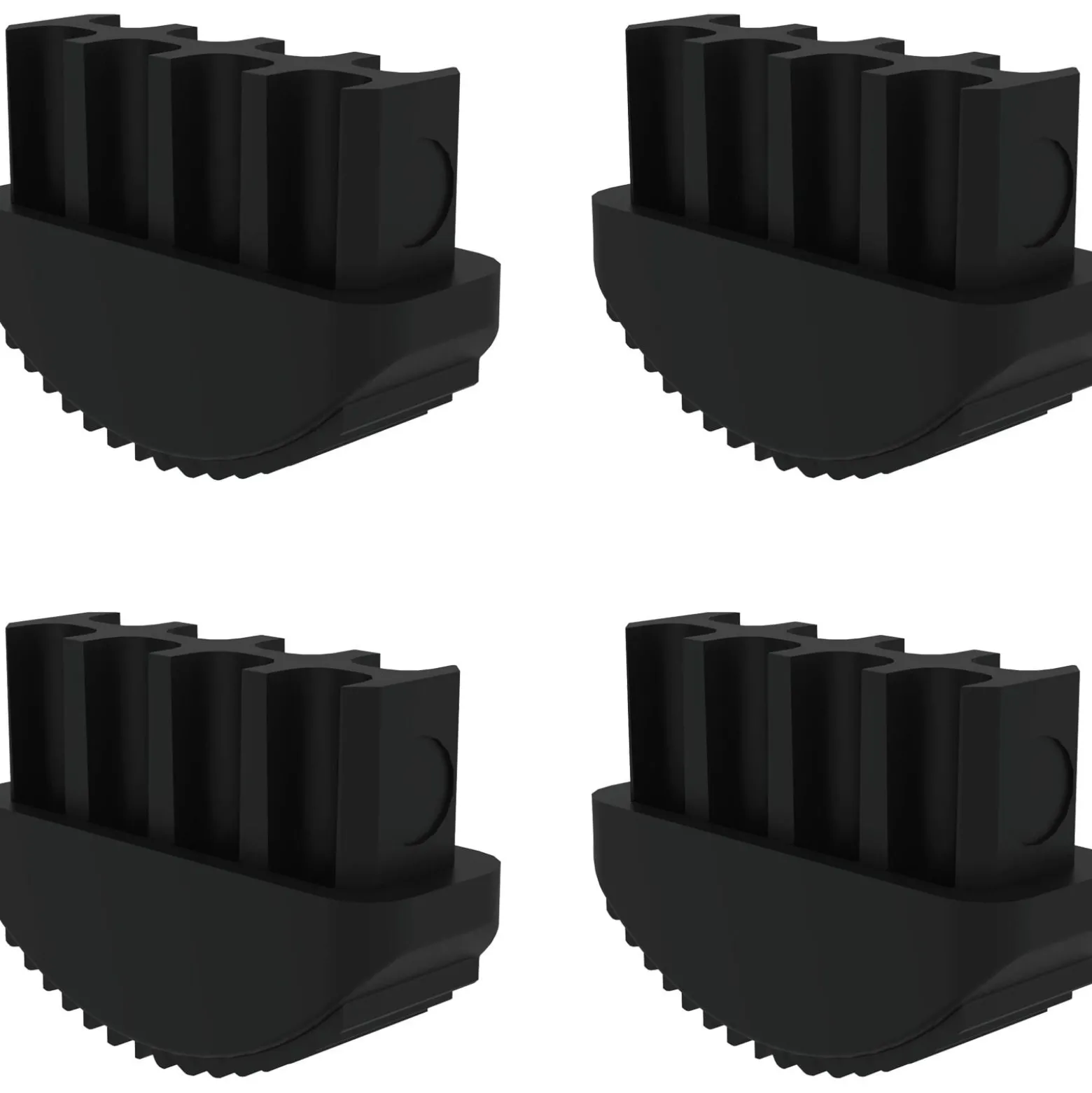 Günzburger Steigtechnik 4x Innenschuh für Leitern aus GFK 73 x 25 mm - 019243