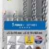 Hammerbohrersatz Force X 5-tlg.SDS-plus Ku.-Box ALPEN