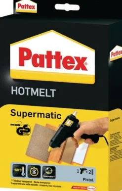 Heißklebepistole Supermatic Klebeleistung 4,5 g/min 7-10 min 11mm PATTEX