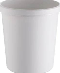helit Papierkorb 18 l H331xØ315 mm mit Griffrand lichtgrau - H6123882
