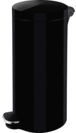helit Tretabfalleimer H2404395 Silberionen 30l schwarz
