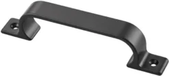 hermeta Handgriff A.28mm L.149mm B.19mm Alu.schwarz Löcher 2 - 4232-18E
