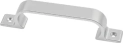 hermeta Handgriff A.35mm L.186mm B.24mm Alu.silberf.elox.Löcher 2 - 4233-01E