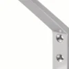 hermeta Huthaken 0138 einfach 76 mm Aluminium silberfarbig eloxiert 105 mm - 0138-01E