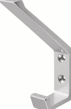 hermeta Huthaken 0138 einfach 76 mm Aluminium silberfarbig eloxiert 105 mm - 0138-01E