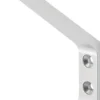 hermeta Huthaken 0148 einfach 86,5 mm Aluminium silberfarbig eloxiert 135 mm - 0148-01E