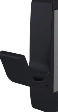 hermeta Magnet-Mantelhaken 0150 einfach A.40mm Alu.schwarz elox.H.85mm - 0150-18E