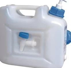 HÜNERSDORFF Wasserkanister 12l HDPE m.Ablasshahn+Pumpspender H310x165xT350mm - 816510