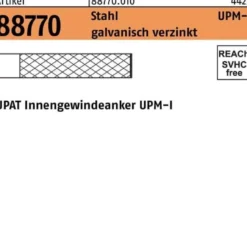 Innengewindeanker R 88770 UPM-I 12 Stahl galv.verz. 10 Stück UPAT