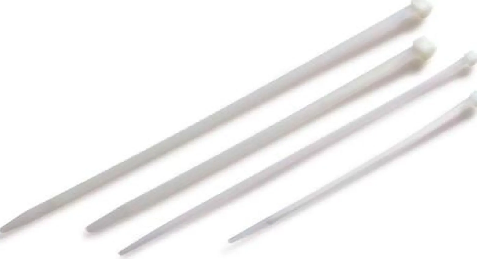 Kabelbinder Maße 140x3,6mm weiß TRANSPAK