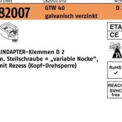 Klemmen R 82007 GTW 40 D2 M16/13 - 20 galv.verz. 1 Stück LINDAPTER