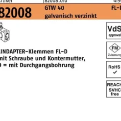Klemmen R 82008 GTW 40 FL-D FL 4 - D 13 galv.verz. 1 Stück LINDAPTER