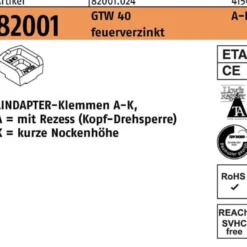 Klemmen R 82001 GTW 40 KM 20/7,0 feuerverz. 1 Stück LINDAPTER